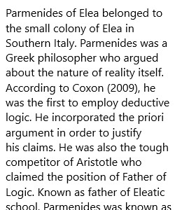 Parmenides of Elea